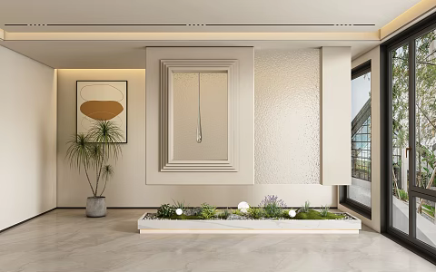 Entrance aisle partition 3d model