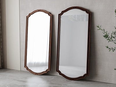 American full-length mirror 3d model