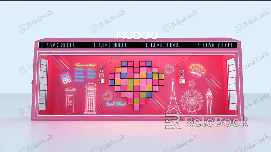 Modern Window Valentine's Day Interactive Device model