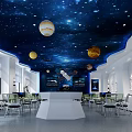 Space Classroom Modern Classroom 3d model