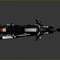 Black Motorcycle with Red Accent Wheels Black Leather Seat Chrome Exhaust Pipes Modern Cruiser Design