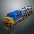 Industrial LOFT diesel locomotive locomotive 3d model