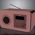 Divoom Pink Radio With Antenna Display Screen Control Knob And Buttons