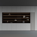 Decorative Cabinet Storage Cabinet Bookcase 3d model