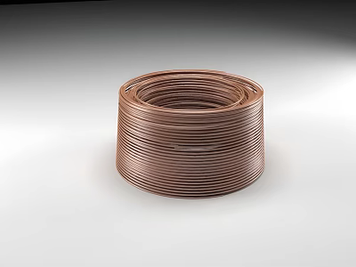 Optical cable brass metal conduit 3d model
