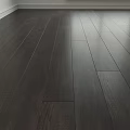 Dark Wooden Floor With High Quality Sleek Planks And Modern Matte Finish