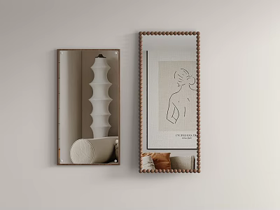 Ancient Silent Mirror Ancient Silent Mirror Ancient Mirror Silent Wind Mirror Duct Mirror 3d model