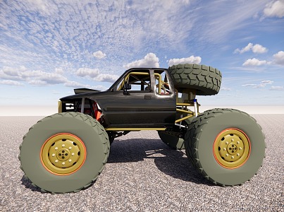 3rd Generation Toyota Off-Road Vehicle 3d model