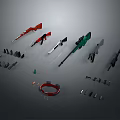 Various Types of Firearms Including Rifles Pistols with Assorted Accessories Magazines and Scopes