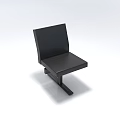 Black Single Sofa With Modern Minimalist Design And Comfortable Seat