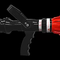 Firefighting Equipment Fire Hose Nozzle Featuring Black Handle and Red Head Design