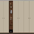 Middle style wardrobe 3d model