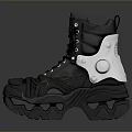 Modern Black Roller Skates With Metal Buckles Laces And Durable Wheels