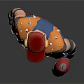 Stylish Character With Red Cap Goggles Blue Vest Red Gloves And Gray Pants