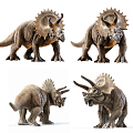 Modern dinosaur Triceratops 3d model