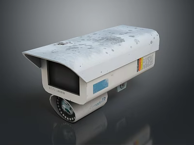 Outdoor Waterproof Network Surveillance Camera For Computer Monitoring Systems With Rotatable Base 3d model
