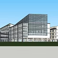 Modern School Building Architecture With Glass Facade And Multi Storey Classroom Wings