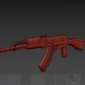Tactical Rifles With Wooden Stock And Metal Parts In Military Style Dual