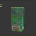 Vintage Green Rusted Coca-Cola Vending Machine With Retro Design And Classic Logo