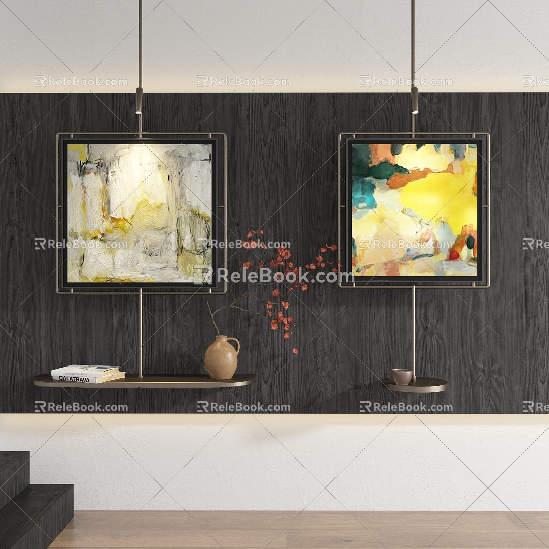 abstract decorative painting model