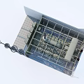 Industrial Equipment Structural Design Featuring Metal Framework Pipes and Electrical Components
