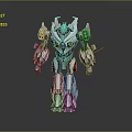 Transformers Gauda Warrior Gauda Mech Warrior Mech Soldier Machine Armor Mechanical Armor 3d model