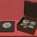 Wooden Tea Box With Golden Logo And Traditional Design For Premium Tea Storage