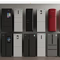 Assorted Refrigerators Freezers In Multiple Colors And Modern Designs For Home Kitchen