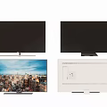 Modern TV Models Showcasing Various Angles Screen Display Back Panel And Stand Design 3d model