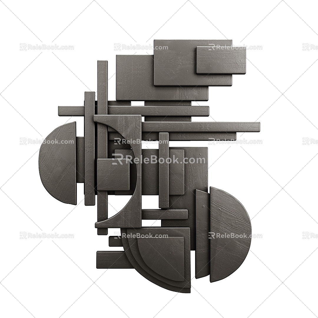 Modern Wall Decoration 3d model