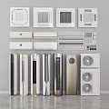 Collection of Wall Mounted Floor Standing Air Conditioners and Fans with Modern Designs