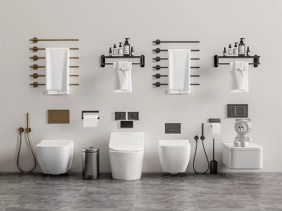 Modern toilet 3d model