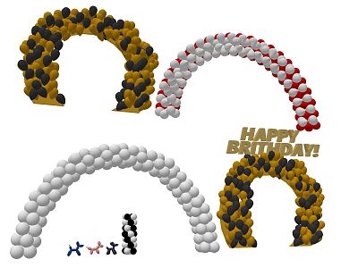 Modern Balloon Arch Balloon Arch Shape Balloon Animal Balloon 3d model