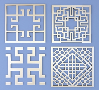 Metal Carved Traditional Pattern Carved Pattern 3d model