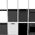 Modern Kitchen Appliances In White Black And Gray Styles With Various Designs For Home Use