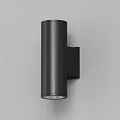 Black Cylindrical Wall Mounted Lamp With Modern Design And Illuminated Base 3d model