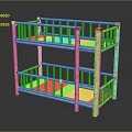 Wooden Bunk Bed With Safety Guardrails Simple Design For Children's Room