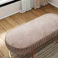 Modern Light Brown Velvet Sofa Bench With Gold Metal Round Legs For Room Decor