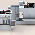 DMG VT 4 Industrial CNC Machining Equipment With Control Panel And Piping System