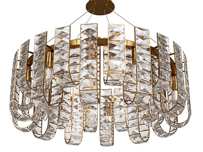 Umiko modern crystal chandelier 18w 3d model