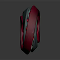 Modern Spiral Shaped Red And Gray Household Item With Decorative Holes Design
