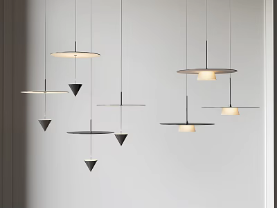 Modern chandelier 3d model