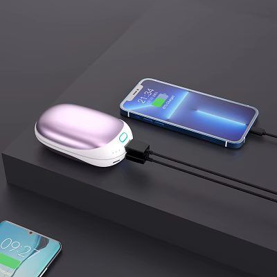 Pink Gradient Power Bank Charging Modern Smartphone With Battery Level 3d model
