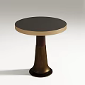 Modern round table coffee table 3d model