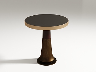 Modern round table coffee table 3d model