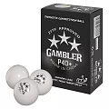 Synthetic Competition Ball ITF Approved Gambler P40+ Three White Balls Made in China Packaging Box