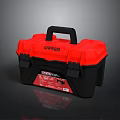 Tool Box Iron Box Multi-layer Tool Box Iron Box Iron Trunk Box Luggage Leather Box 3d model