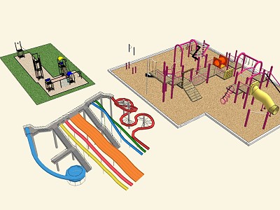 Modern Amusement Park Children's Amusement Facilities model