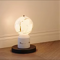 Modern Art Floor Lamp Cream Wind Table Lamp Floor Lamp Combination 3d model