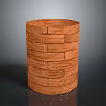 Wooden Cylindrical Storage Cabinet With Multi Layer Drawers For Home Organizing